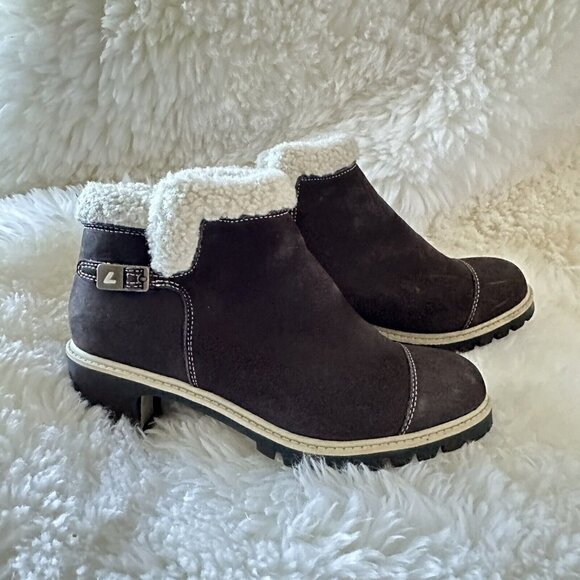 Lugz Shoes - Lugz Bootie Brown Suede Boots Womens 8.5 Side Zipper